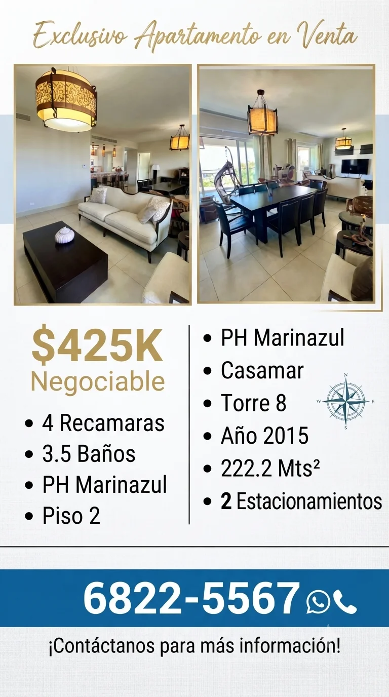 Casamar: Vendo Apartamento San Carlos Ph Marazul en San carlos, Panamá