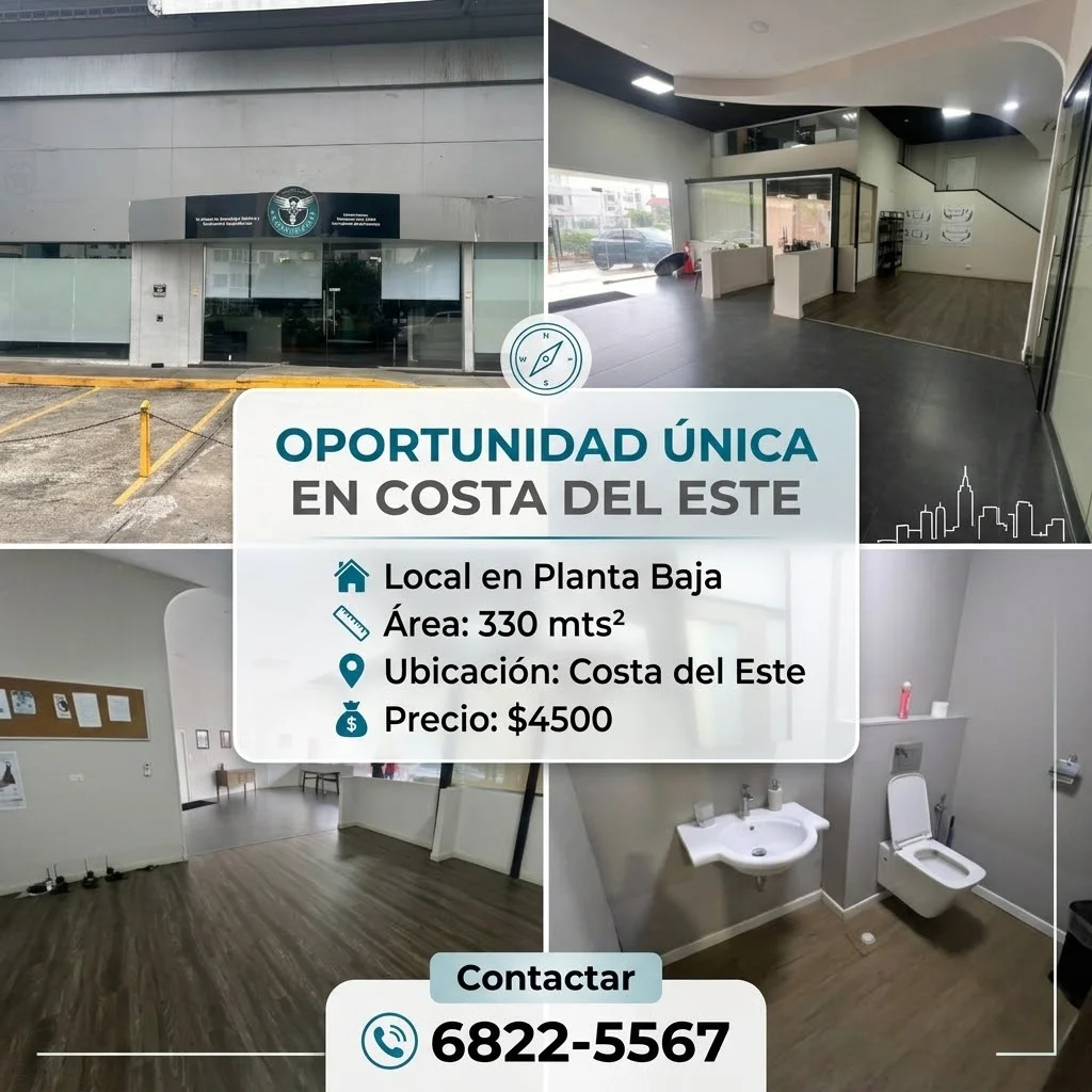 Local planta baja 330 m² en Costa del Este en Panamá, Panamá
