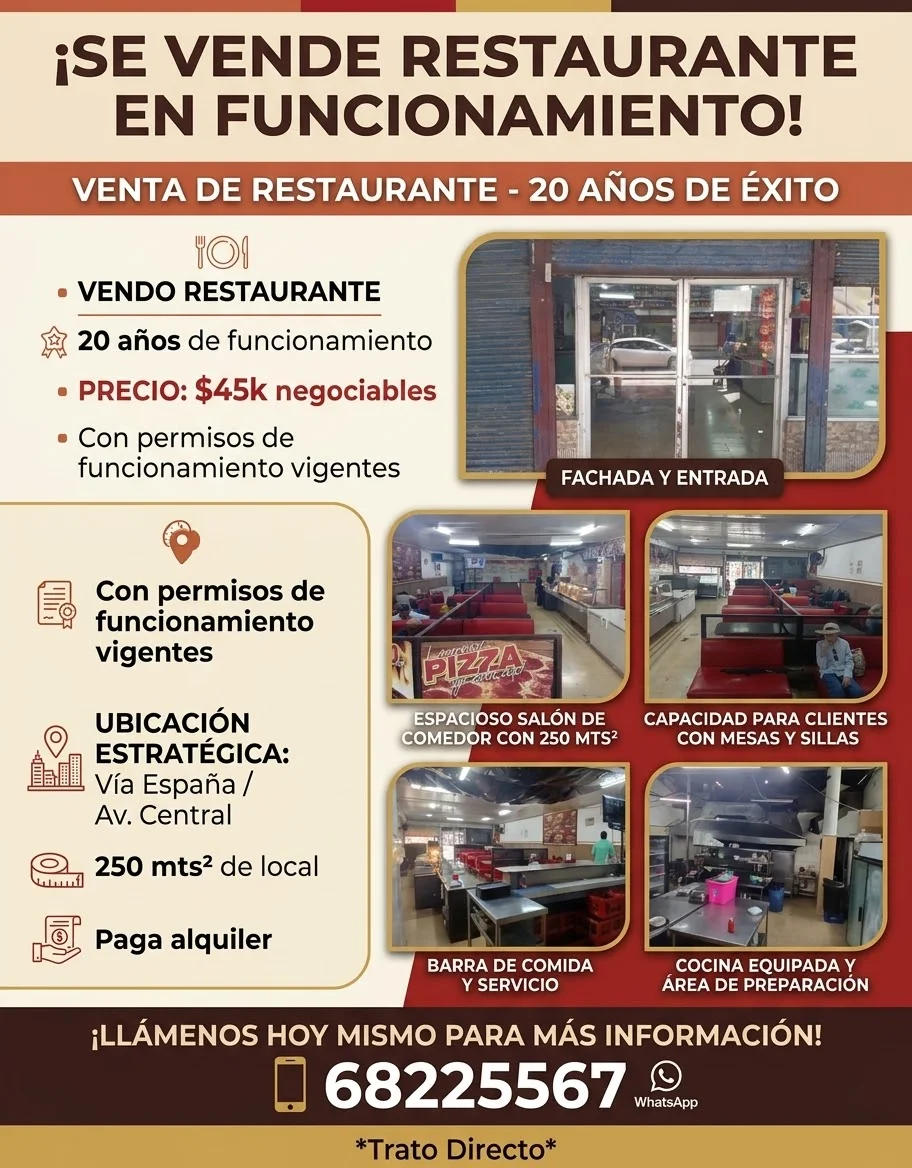 Vía España Av Central: Restaurante en panama, Panamá