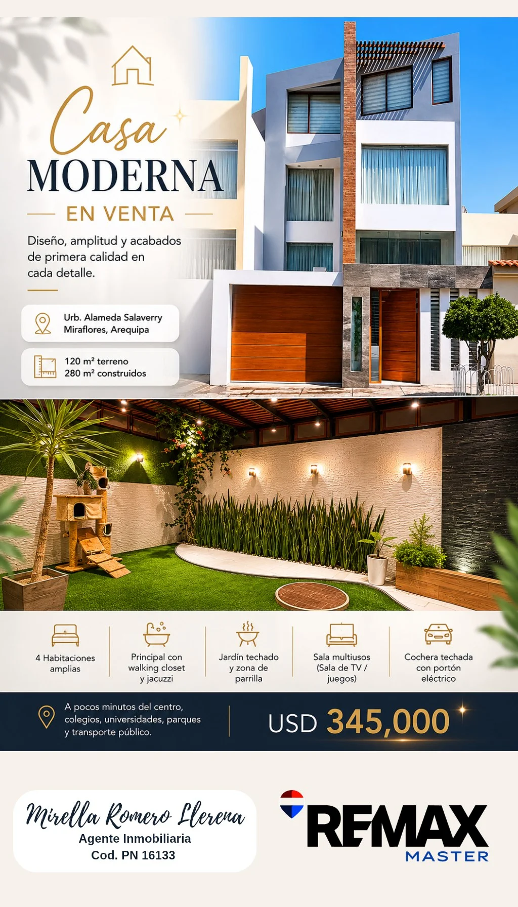 CASA DE LUJO EN MIRAFLORES en Arequipa, Perú