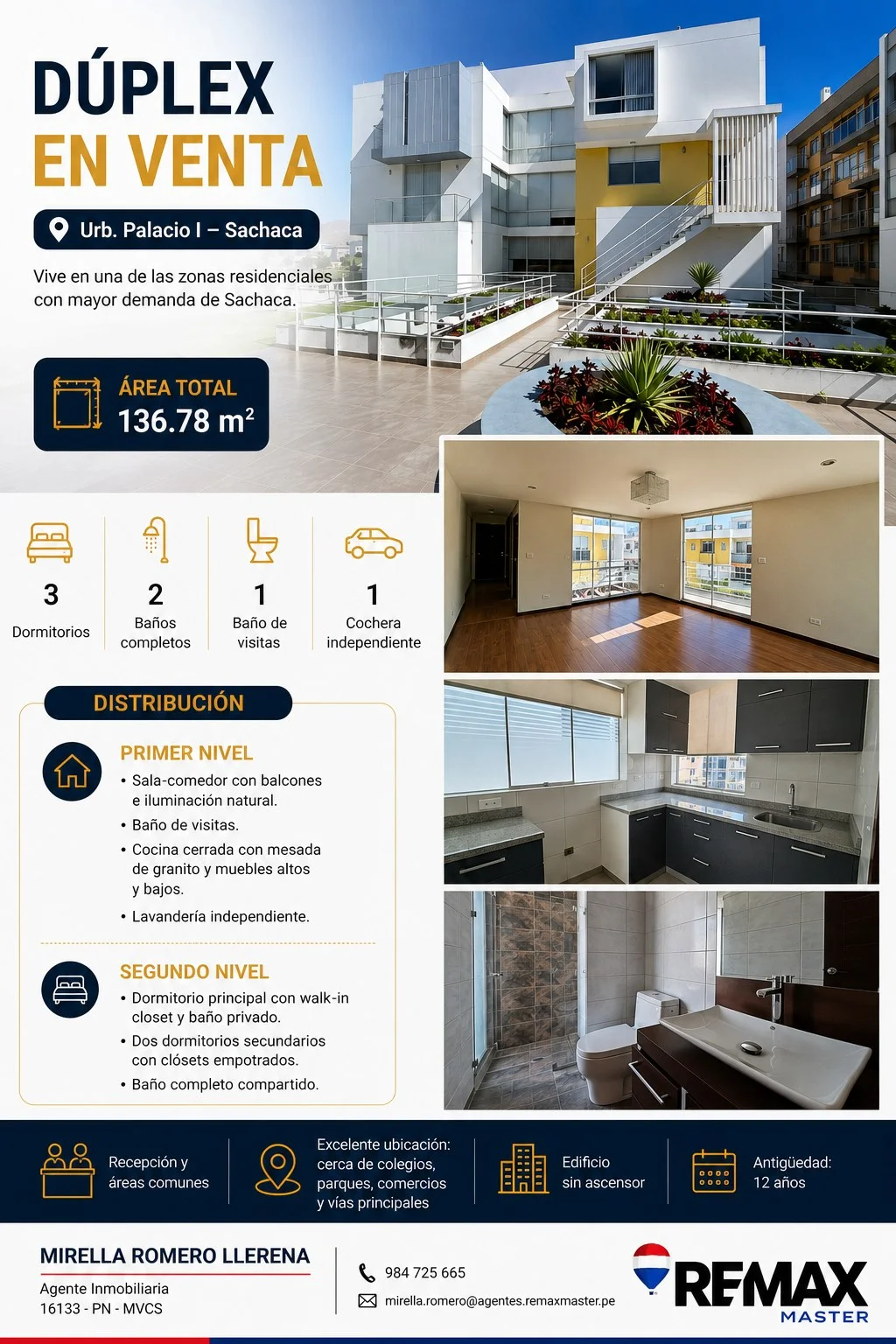 En Venta Dúplex en Urb Palacio I - Sachaca en Arequipa, Perú