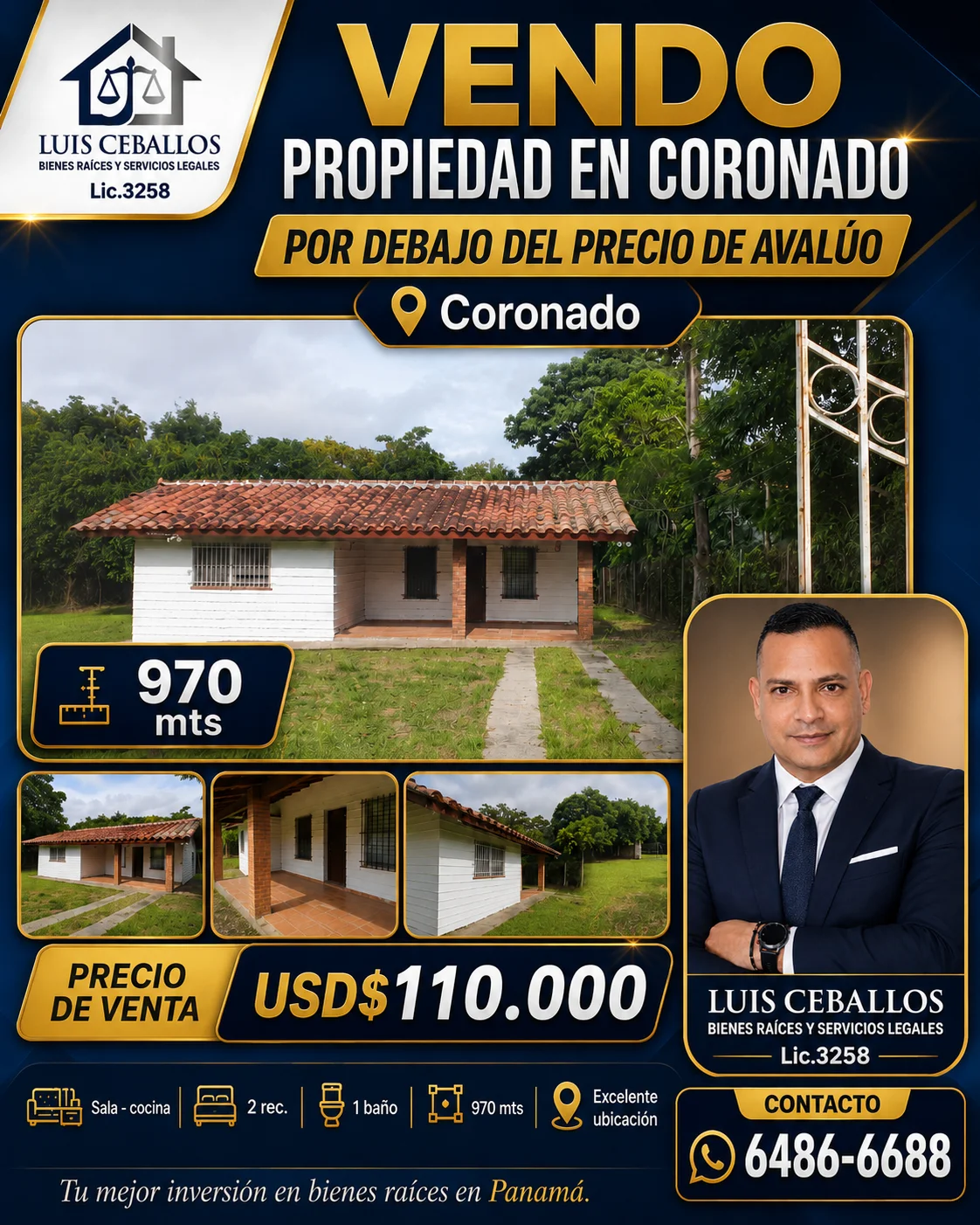 CORONADO VENDO POR DEBAJO DEL AVALÚO CASA en Panamá, Panamá