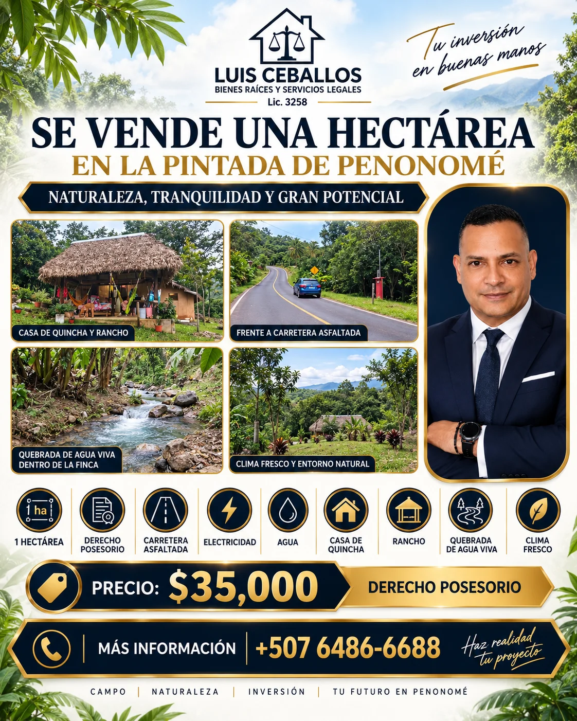 Se Vende Terreno en Penonomé en Penonomé, Panamá