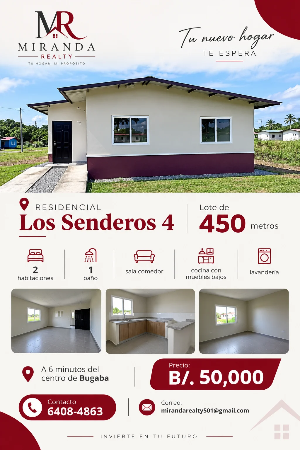 Residencial Los Senderos 4: Lote de 450 m² en Bugaba, Panamá